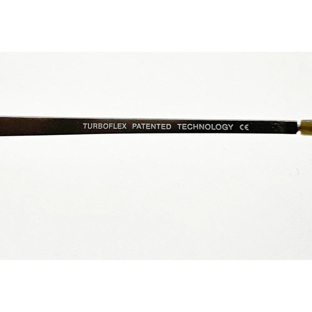 Turboflex Eyeglasses Mens Brown Semi Rimless TF241 52-18-145 20